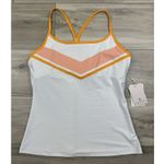 Smith & Quinn Billie Chevron Tank Top Athletic Racerback Athleisure Fitness Sz M White Size M Photo 0
