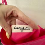 Impressions Pink spaghetti strap babydoll top Photo 2