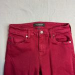 Liverpool Hannah Crop Flare Jeans Size 4 / 27 Red Velvet Burgandy Ankle Photo 2
