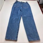 OAT New York High Waist Slouchy Women SZ Small Blue Denim Jean Paper Bag Mom NEW Photo 9