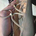 Valentino Garavani  EU 39 Rockstud Laceup Heels, Nude/Tan Photo 12