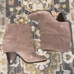 Steve Madden 2000s indie sleaze tan suede mid calf fold over heeled boots Photo 7