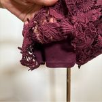 Lulus New! Lulu’s ‘Love Poem’ Burgundy Lace Halter Mini Dress Women’s Size Small Photo 9