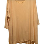 Free People ‎ Beach Women's Orange Side Slit Top shirt XS/S Photo 0