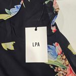 LPA  Button Up Midi Dress in Midnight Roses Photo 5