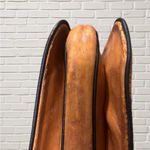 Vintage 70s Tooled Leather Crossbody Bag Artisan Boho Western Hippie Tan Photo 8