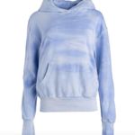 Dannijo Blue Frayed Hem Hoodie Size Medium‎ Photo 0