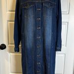Red label by patrol jeans denim coat/dress/trench medium Blue Photo 1