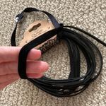 NEW Outee Black Choker Necklace Set of 5 Velvet Layered Yin Yang Accordion NWT Photo 4