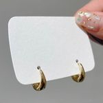 15mm Small Huggie Hoop Earrings for Women Gold Photo 2