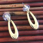Nine West Gold Tone Drop Dangle Post Earrings Photo 0