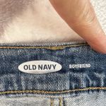 Old Navy Sz 16 Boyfriend Straight Jeans Mid Rise Bleach Spots Light Wash Stretch Photo 7