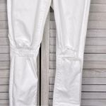 H&M  (& Denim) High Waist Super Skinny Ankle Jean Distressed/Ripped Knee White-26 Photo 1
