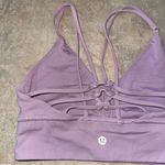 Lululemon  Uncaged Bra in Violetta Light Purple Size 6 Lilac Sports Bra Strappy Photo 6