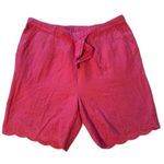 Charlie Paige | Hot Pink Lace Shorts Lined 100% Cotton Size Medium NWT New Photo 0