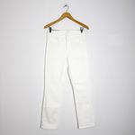 Mother Denim The Mid Rise Dazzler Ankle Straight Jeans Size 28 White Photo 3