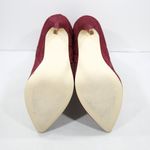JustFab  Karolina Burgundy Red Suede Knot 5" Heel Ankle Booties - 9.5 WW Photo 6