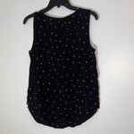 Sonoma  Black‎ Tank Top with White Star Pattern Size M Photo 2