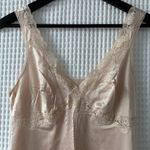 Vintage Sears slip size 32/small taupe champagne lace whimsigoth fairy coquette Tan Photo 5