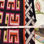 Crown & Ivy  one size women’s cape poncho shrug geometric pattern blue pink gold Photo 2