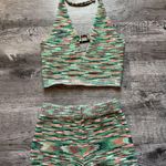 Green tank and shorts set Photo 0
