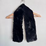 Ben Berger Luxury‎ Black Faux Fur Pull Thru Tippet Wrap Scarf Evening Formal Photo 1