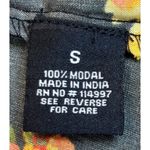 Tolani NWT  Collection Cleo Top Black Floral Long Sleeve Ruffle Neck Size Small Photo 6