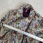 Free People Women's  Size 10 Floral Tapestry Moto Jacket Full Zip Photo 3