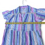 Pastel Striped Midi Dress Pink Size L Photo 7