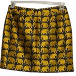 J.Crew Elephant Jacquard Mini Skirt
Black Gold Size 4 Photo 7