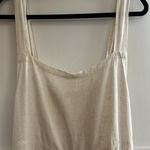 Gibsonlook beige linen blend Romper Overalls - size - large coastal grandma Photo 2