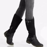 UGG  Thomsen Black Suede Knee-High Shearling Lined Winter Boots in Black.  Size 6 Photo 0