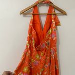 Anthropologie Citrus Floral Italian Midi Dress Photo 3