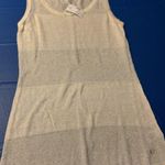 Studio Y Women's Off White And Silver Dressy Tank Size S. NET Photo 0