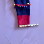 Holiday Time Pullover Christmas Sweatshirt Women's Navy Crew Neck Long Sleeves Embroidered Photo 11