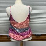 Free People Vintage Multi Sherbert Color Stripe Polka Dot Twisted Strap Tank Top Photo 5