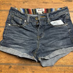 Mudd  Jean Shortie Shorts Women's Size 3 Junior Denim Dark‎ Wash Photo 0