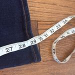 EXPRESS  70’s flare high rise dark wash jeans front zipper 8 Photo 2