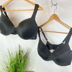 IZOD  Set Of 2 Black Underwire Contour Bras 42 DD Photo 0