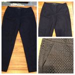 Talbots Signature black Eyelet pants size 2 Photo 1