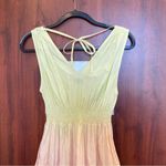 S/W/F Sunset Tiered Ombre 100% Cotton Maxi Dress Size Small Revolve Photo 7