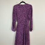 H by Halston H Halston | Purple Long Sleeve Patterned Wrap Dress Size Small NWT Photo 5