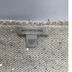 Boston Proper  Long Sleeve Knit Sequin Blouse Women's Size S Photo 4