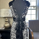 BCBGMAXAZRIA NWT  100% Silk Monse Evening Maxi Dress Sleeveless Animal Print 4 Photo 4