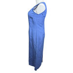 Emma James Blue Linen Blend Dress Size 14P Photo 6
