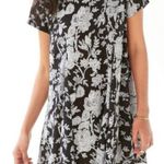 Silence + Noise  Black and White Floral Mini Dress Photo 0