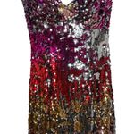 Jovani Long Multi Sequin Prom Dress Size 6 Mermaid Tulle Underlay Strapless 4210 Photo 4