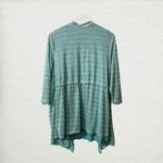 Catherines 1X Blue Striped Open Front Cardigan Tank Set Lightweight Coastal Chic Photo 3