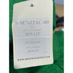 Ming Wang Cardigan Sweater XS Kelly Green Metal Detail Old Money Preppy NWT Photo 6