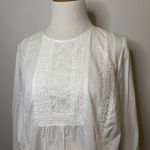 Velvet Graham Spencer‎ NWT White Long Sleeve Lace Peasant Boho Blouse Top Small Photo 1